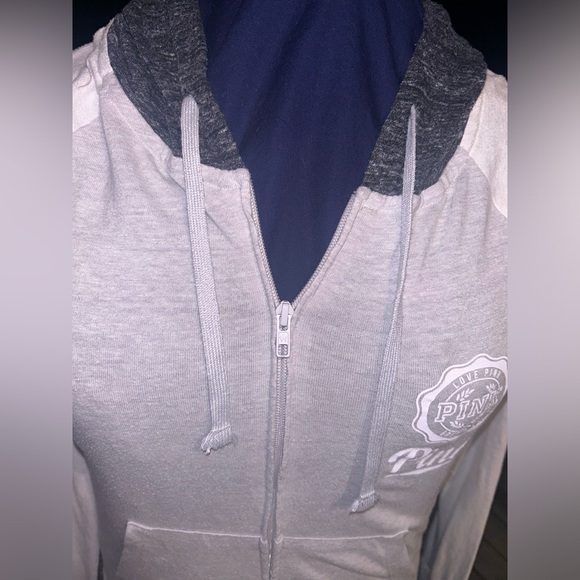 PINK By Victoria’s Secret Lightweight Full Zip Jacket Size Medium - Picture 4 of 6